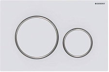115.882.JT.1 Клавиша смыва Sigma 20 NEW двойной смыв к 111.300/350/361/362/380/390/796 не оставляет отпечатков пальцев,белый мат/хром глянц/белый мат 250_100_Array